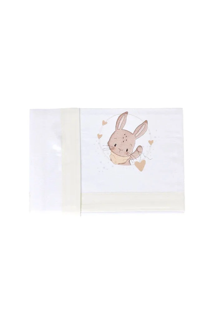 Mischievous Rabbit Flannel Printed Baby Sheets Set