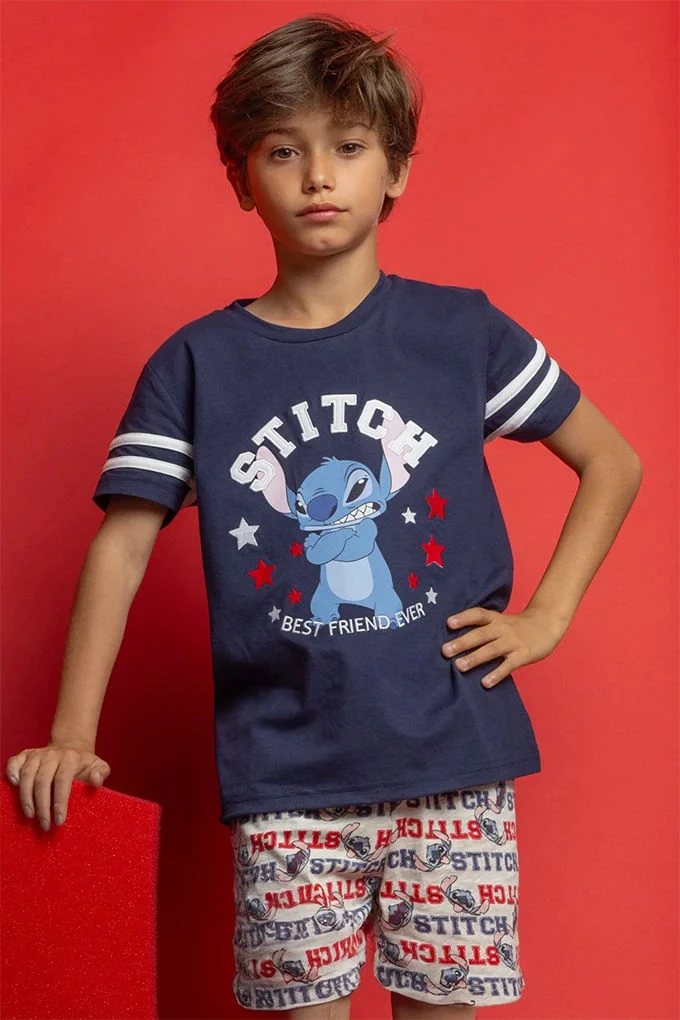 64234 Boy Short Sleeve Printed Pyjama Set