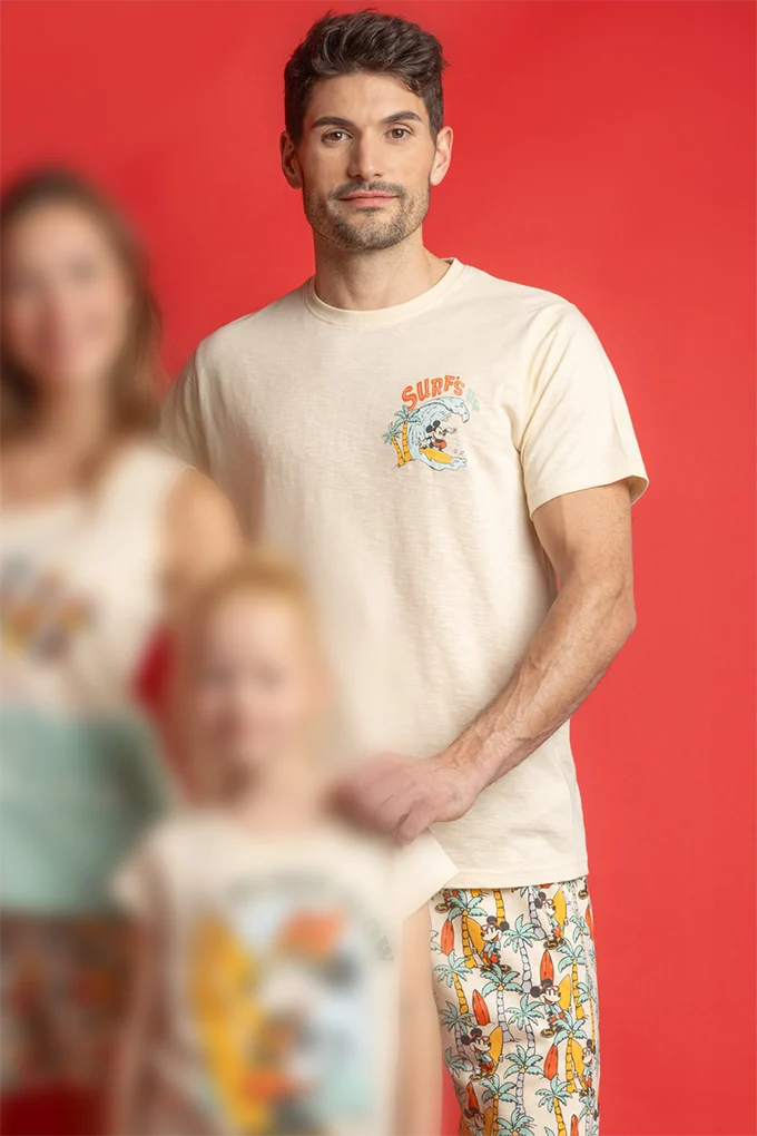 64200 Man Short Sleeve Printed Pyjama Set