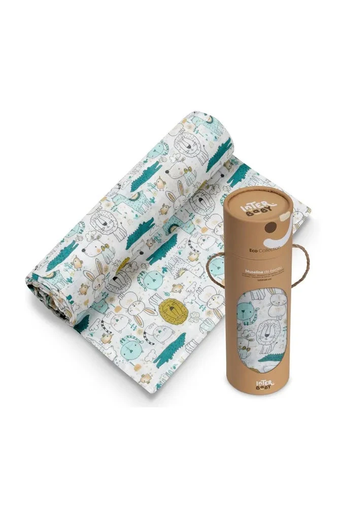99891 Printed Muslin Burp Cloth