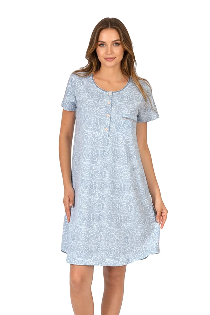 MS3907 Woman Printed Night Shirt
