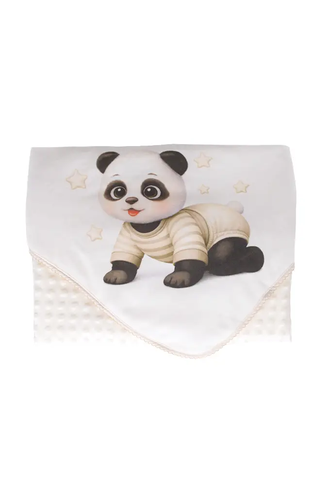 Panda Printed Cotton Baby Blanket