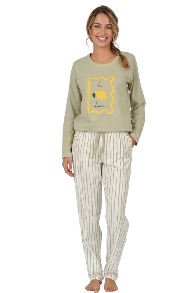 MS3909 Woman Cotton Printed Pyjama Set