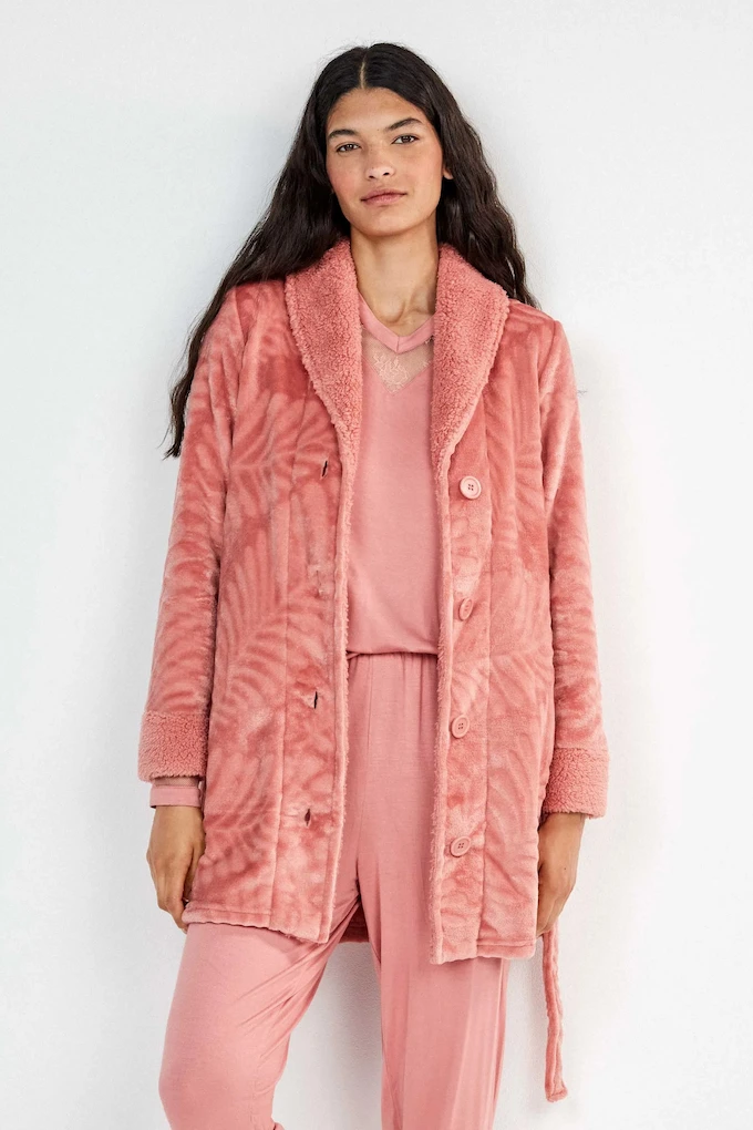 Women Long Sleeve Coral Fleece Robe Gisela 2/20425