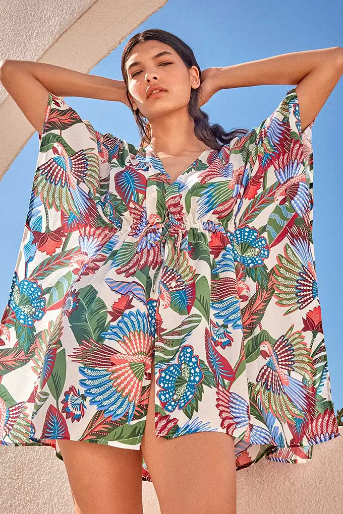 2/40056 Woman Printed Caftan