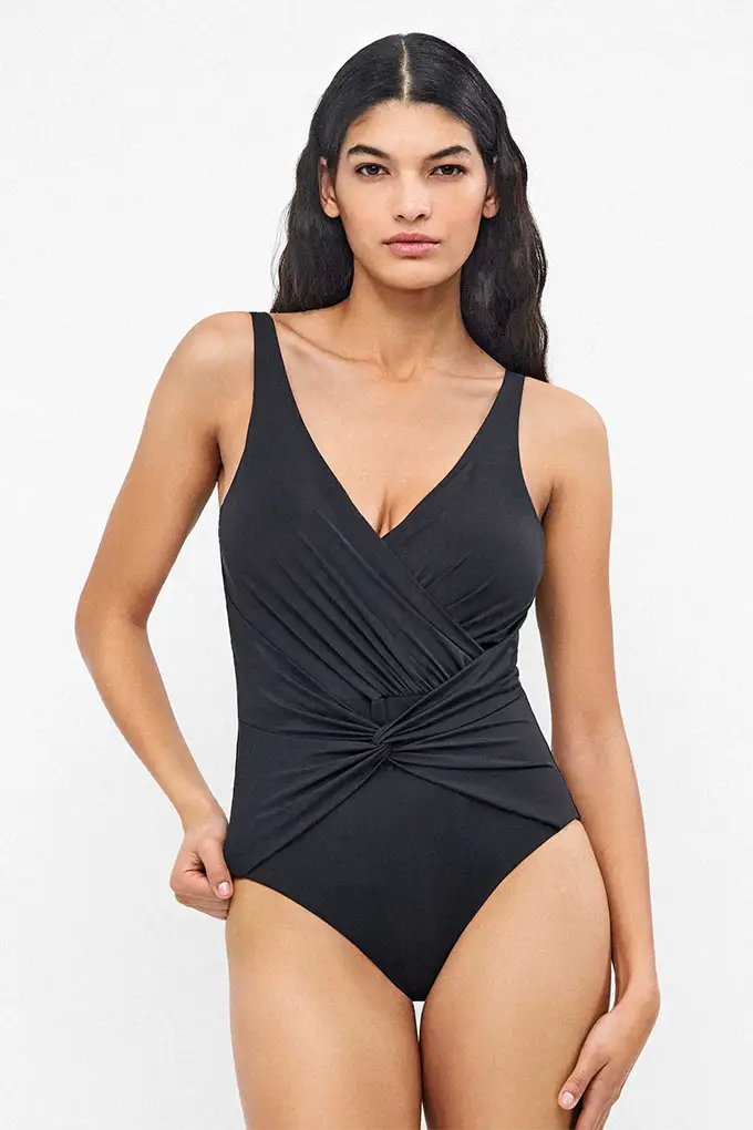 2/30378 Woman Shaping Effect Plus Size Beach Swimsuit