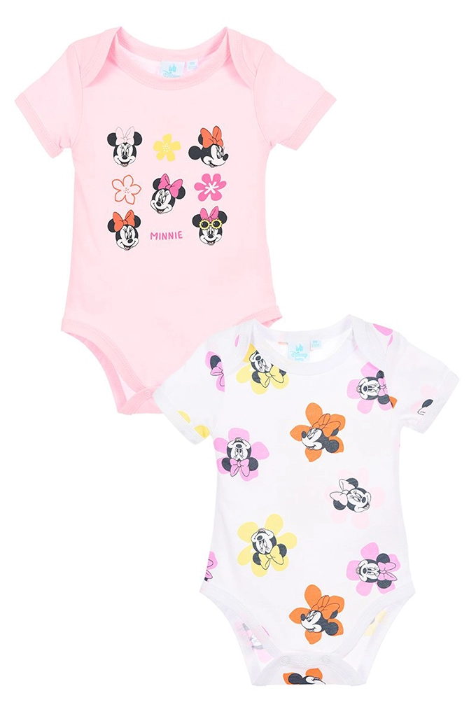 Pack of 2 Printed Short-Sleeve Bodys EZ03007