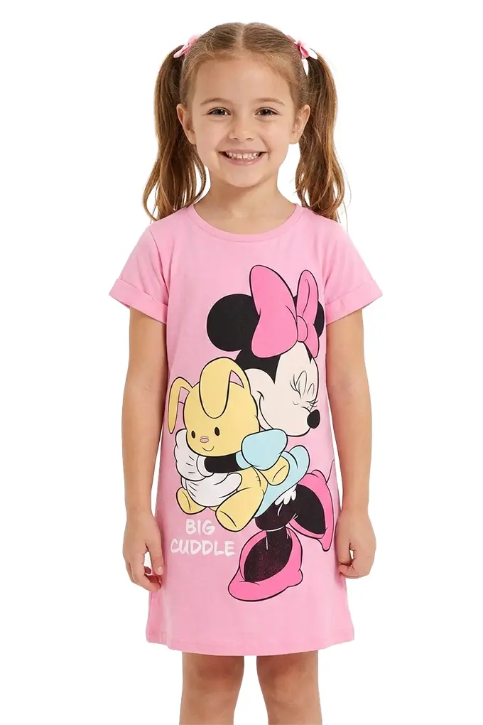 Minnie Short-Sleeve Printed Nightgown Girls EZ20036