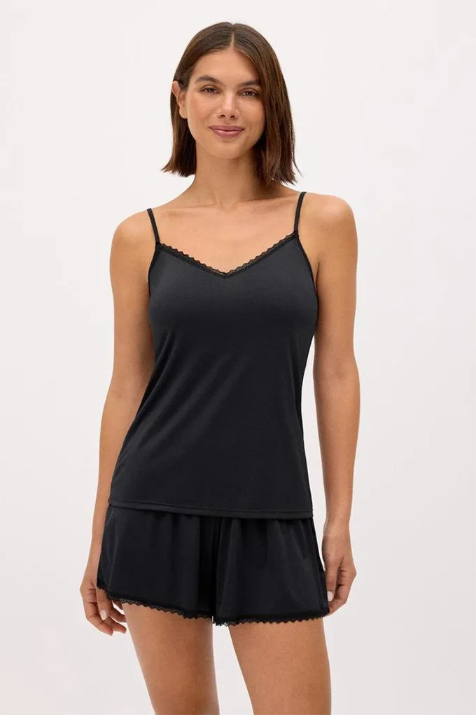 10836 Woman Laced Seamless Pyjama Set