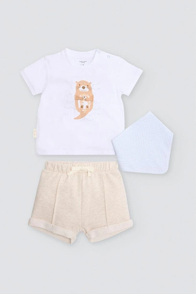 25621 Baby Boy 3 Pieces Baby Set