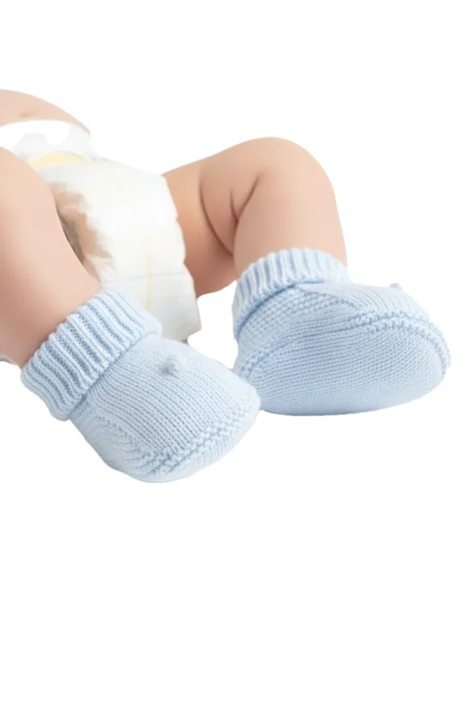 21/3 Baby Popcorn Knitted Booties