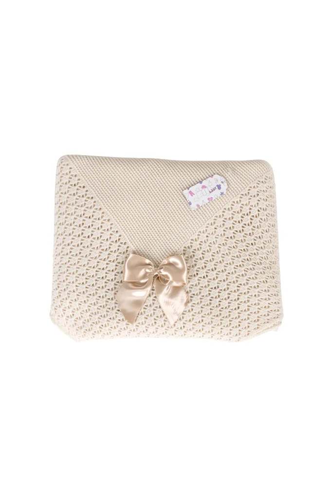 198 Bow Knitted Blanket