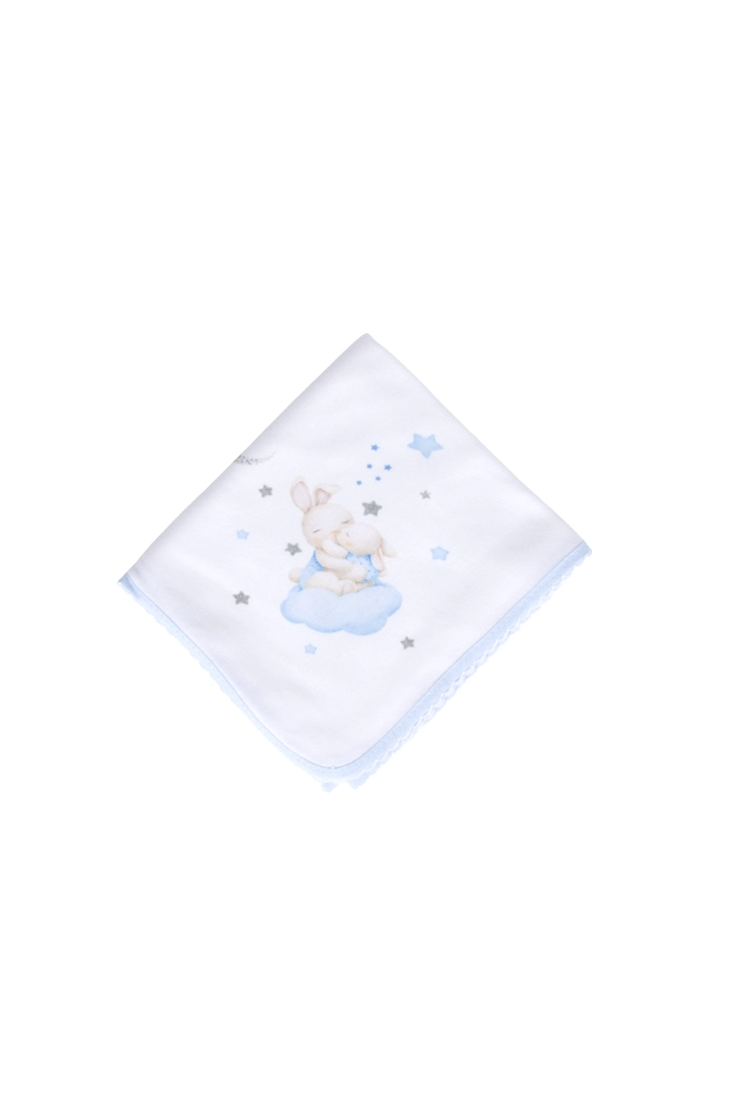 Bunny in the Clouds Printed Burp Cloth