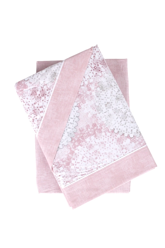 Happy/2 Printed Cotton Sheets Set w/ Fitted Sheet
