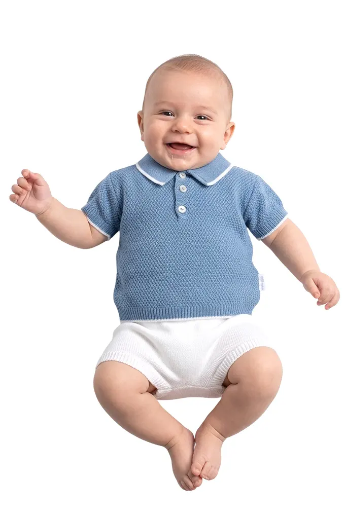 408 2 Pieces Knitted Baby Boy Set