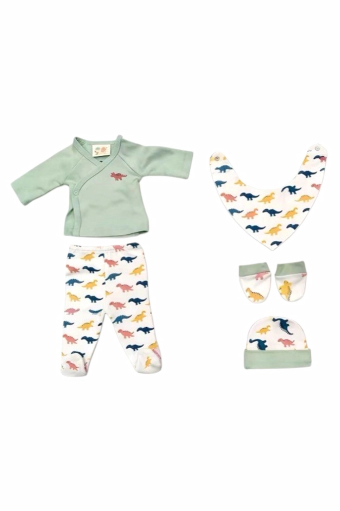 11109 Printed 5 Pieces Baby Set
