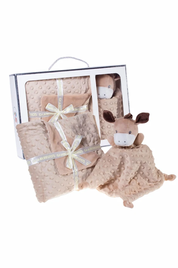 11142 Blanket + Animals Doudou Set