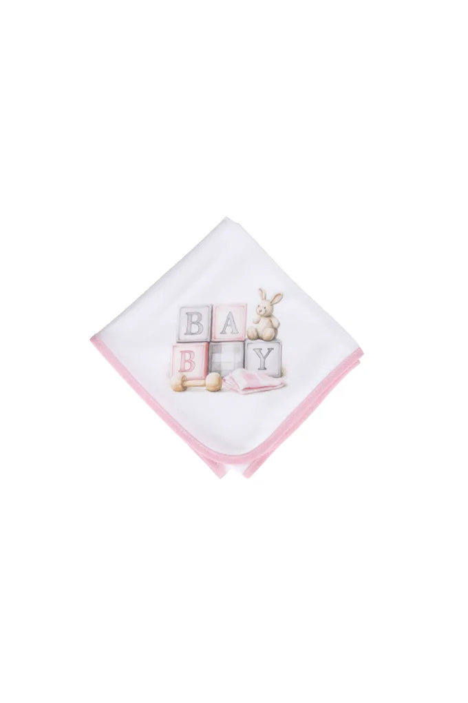 Cubes Printed Burp Cloth