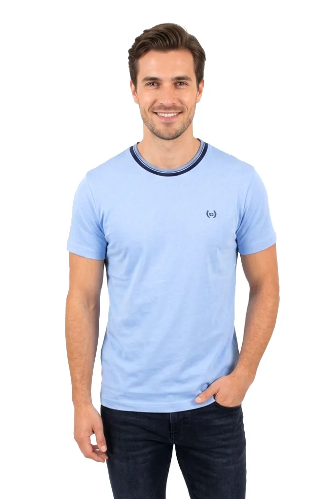 2470 Man Embroidered Basic T-shirt