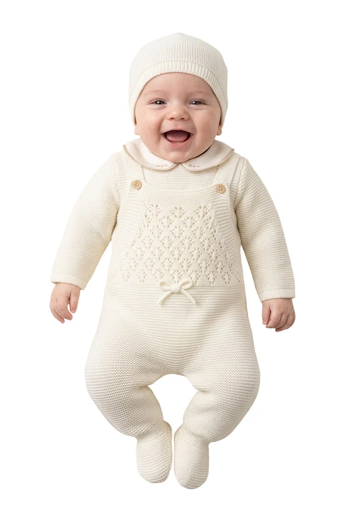 721 3 Pieces Knitted Baby Set