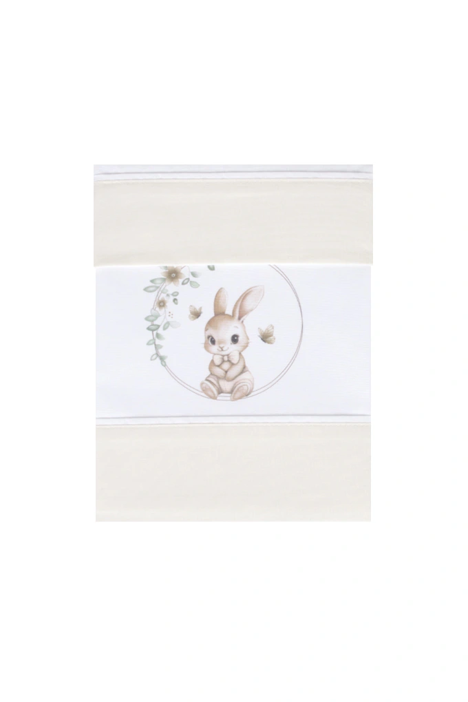 Spring Rabbit Cotton Printed Baby Carry Cot Set