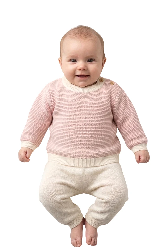 Baby Knitted Set 2 Pieces Stripes 0316T