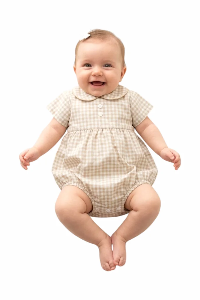 M005 Girl Printed Baby Romper