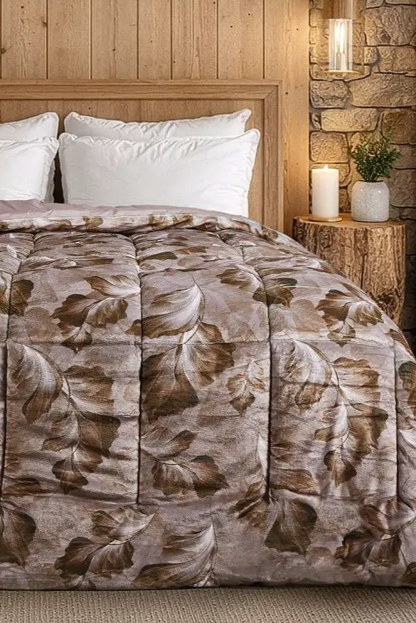 Printed Velour Bedspread Easy Home ASTORIA