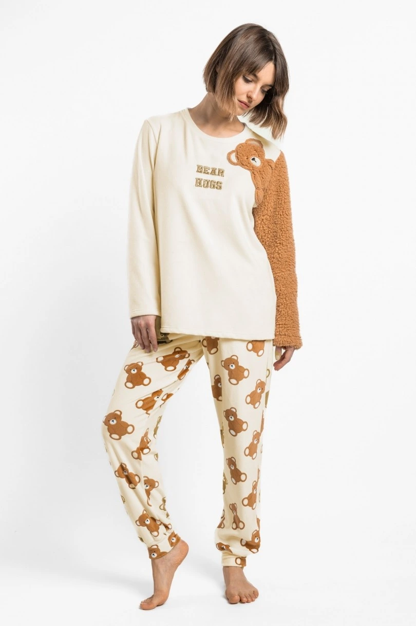 Women Long Sleeve Velvet Pyjamas Admas 64964