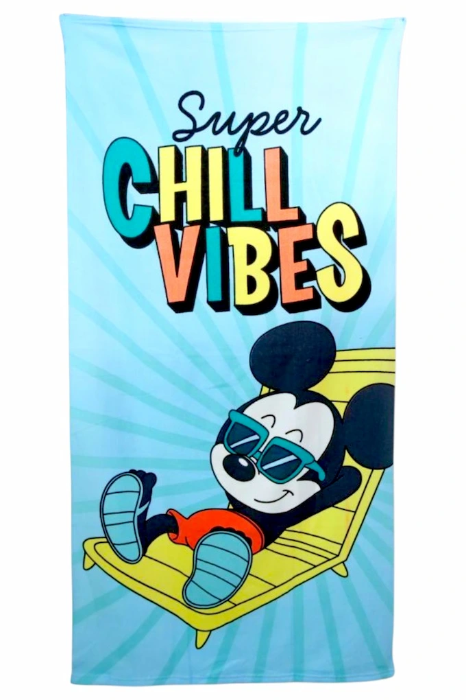 YE83038 Mickey Printed Beach Towel