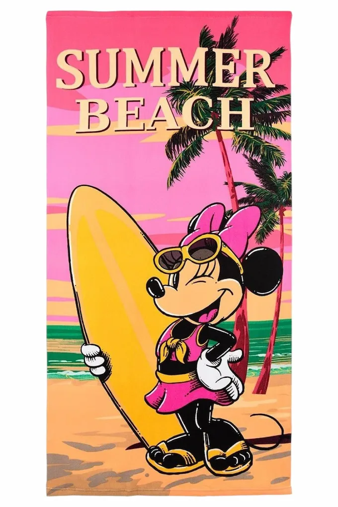 EZ18088 Minnie Printed Beach Towel