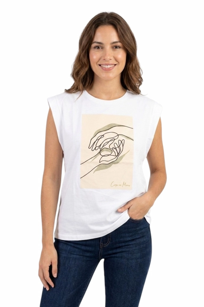 S267009 Woman Printed Sleveless T-Shirt