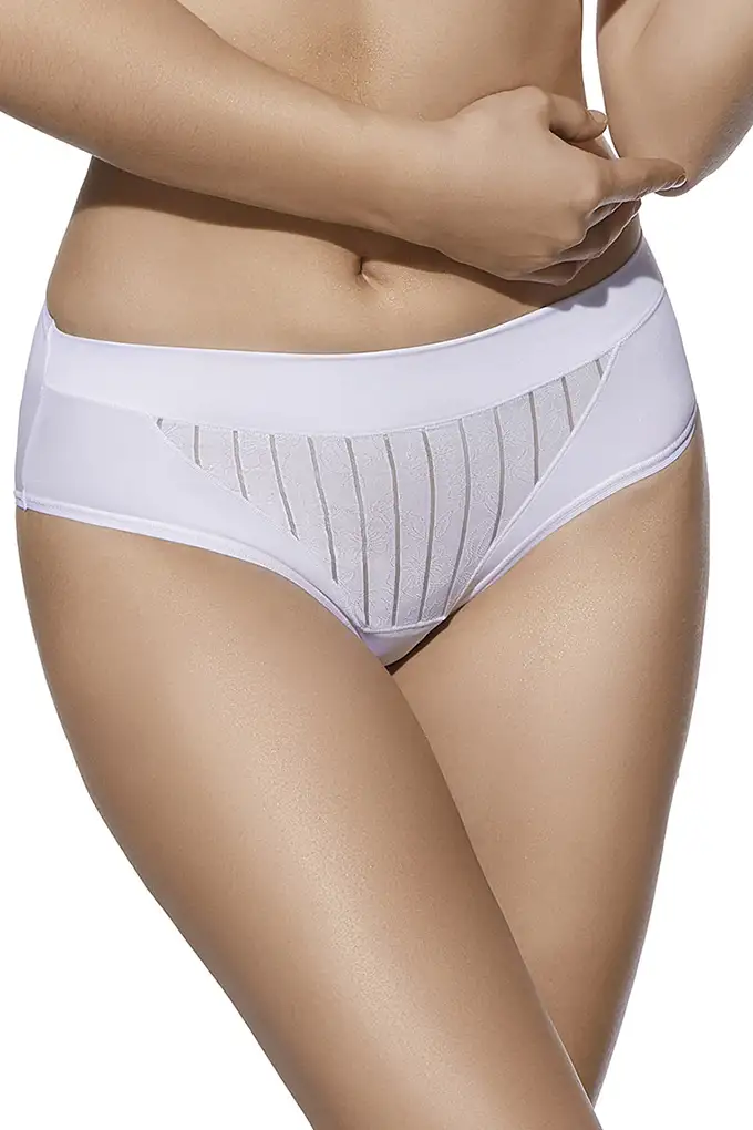 Mari Luz Striped High Waist Bikini