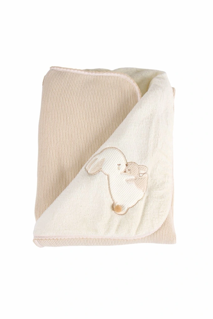 Bunny Hug Knitted Baby Blanket
