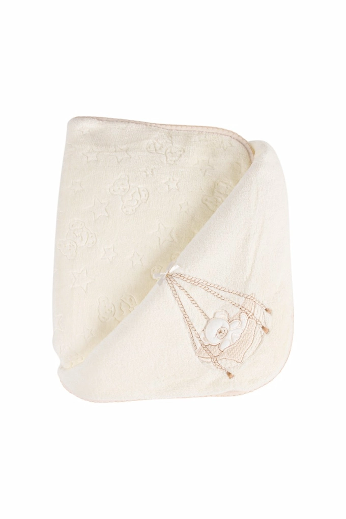 Bear in a Basket Engraved Coral Blanket