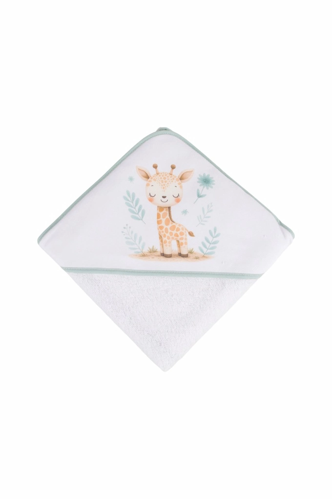 Happy Giraffe Printed Baby Towel