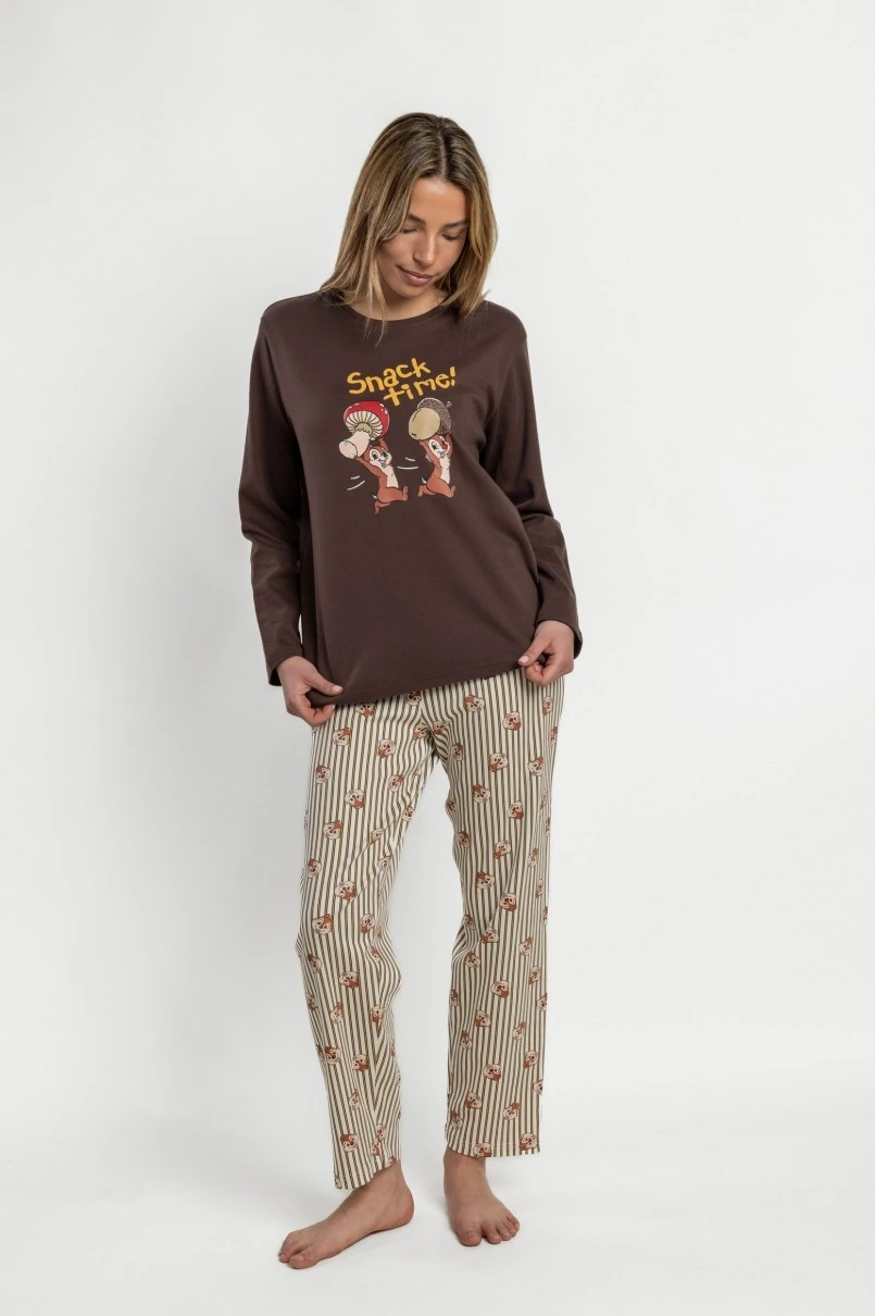 Women Long Sleeve Cotton Pyjama Disney 64314