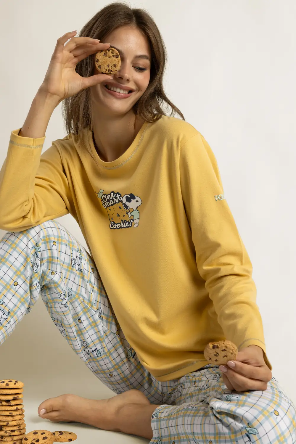 Women Long Sleeve Cotton Pyjamas Admas 64420