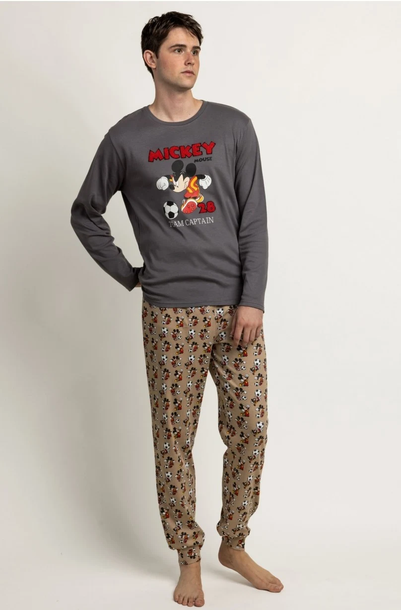 Men Long Sleeve Cotton Pyjama Mickey Mouse 64918