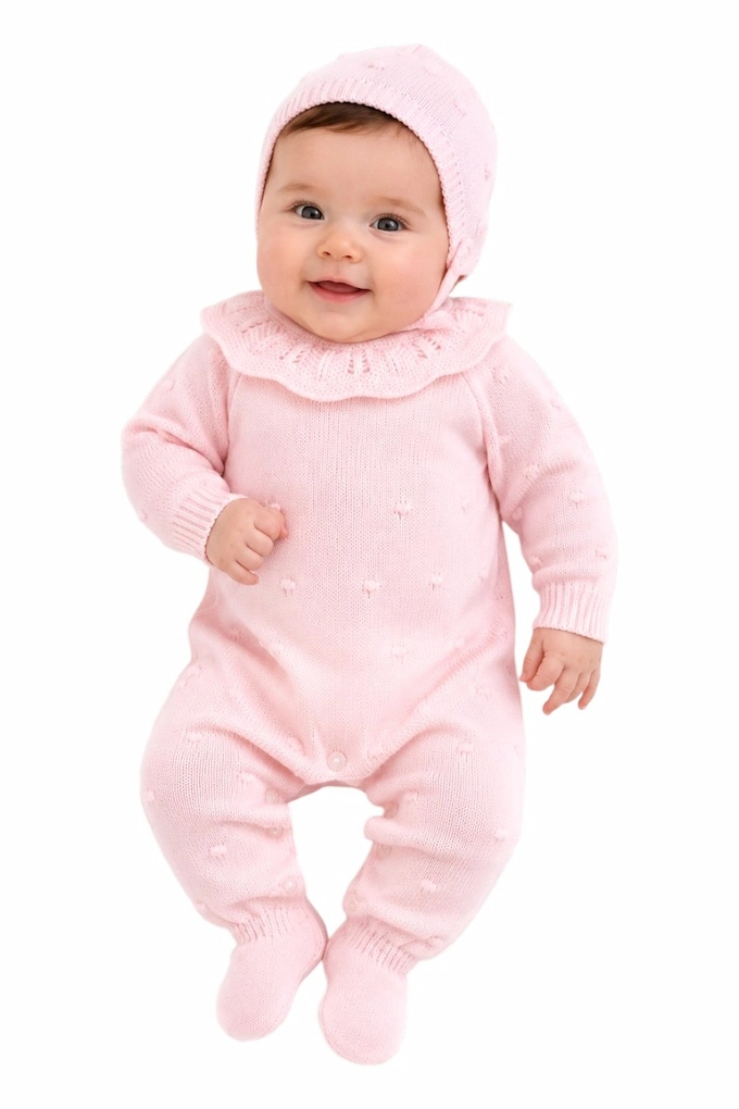 676/G Baby Girl Knitted Set 2 Pieces