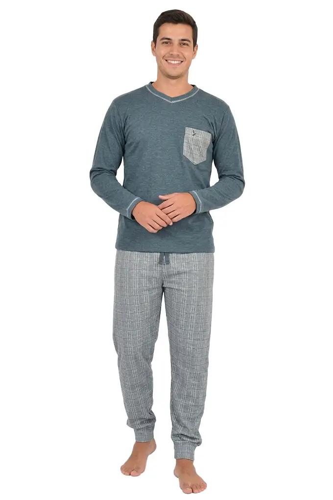 Men Long Sleeve Brushed Pyjamas Sónia 4000