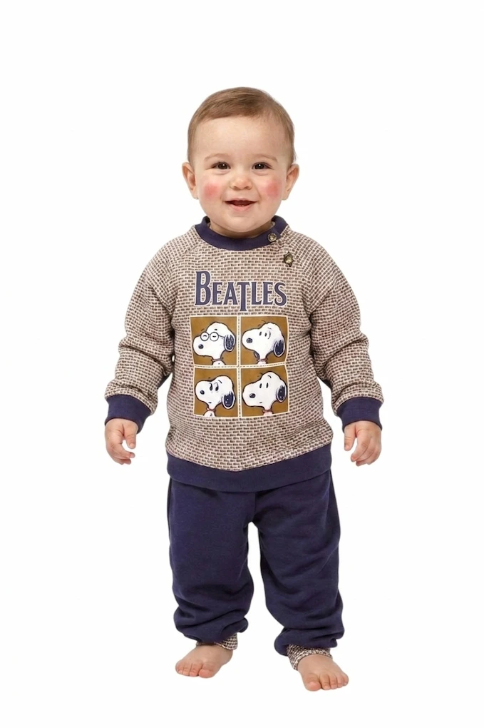 2510 Baby Boy Thermal Printed Pyjama Set