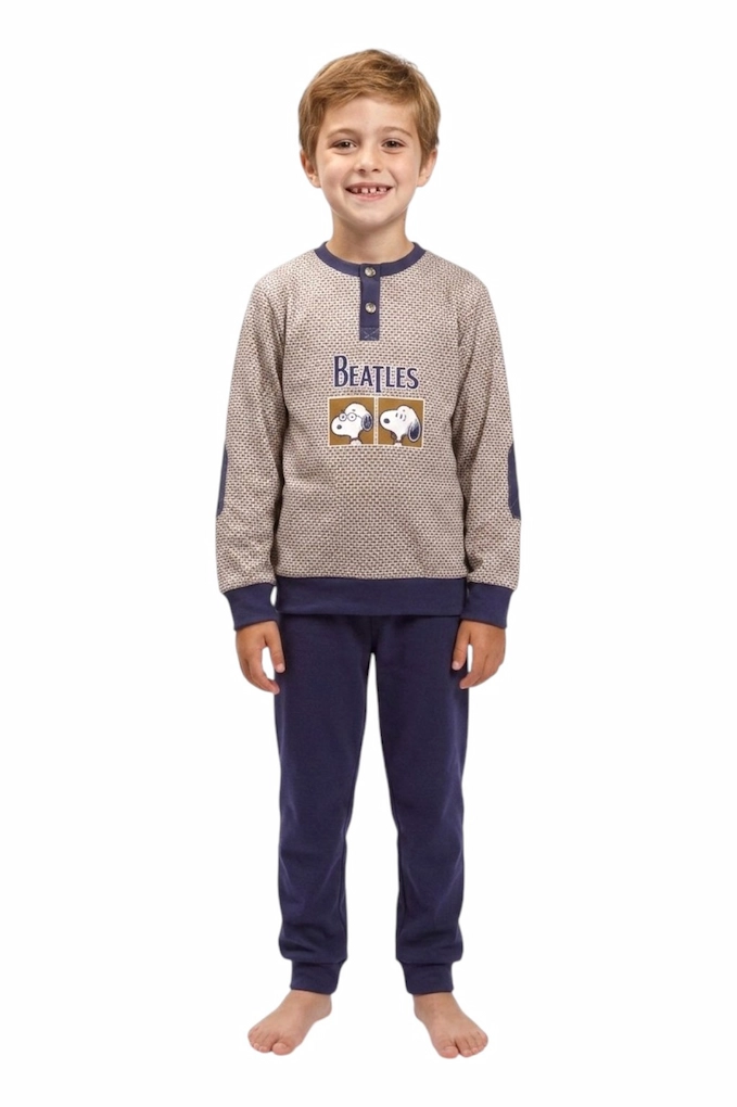 2511 Boy Thermal Printed Pjama Set