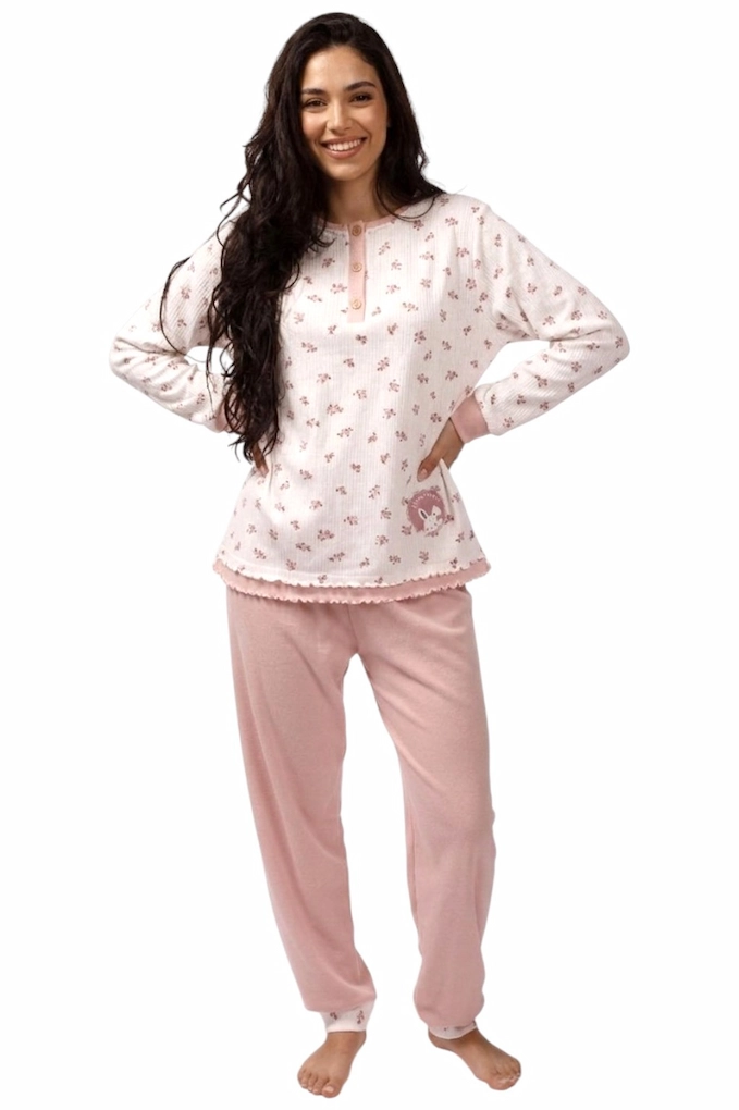 2526 Woman Thermal Printed Pyjama Set