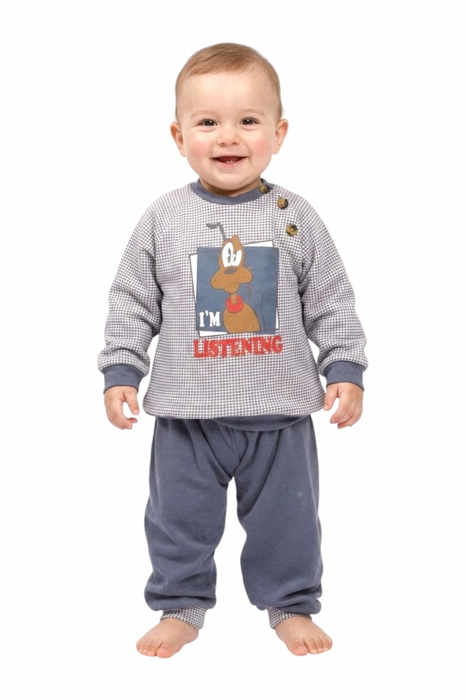 20542 Baby Boy Thermal Printed Pyjama Set