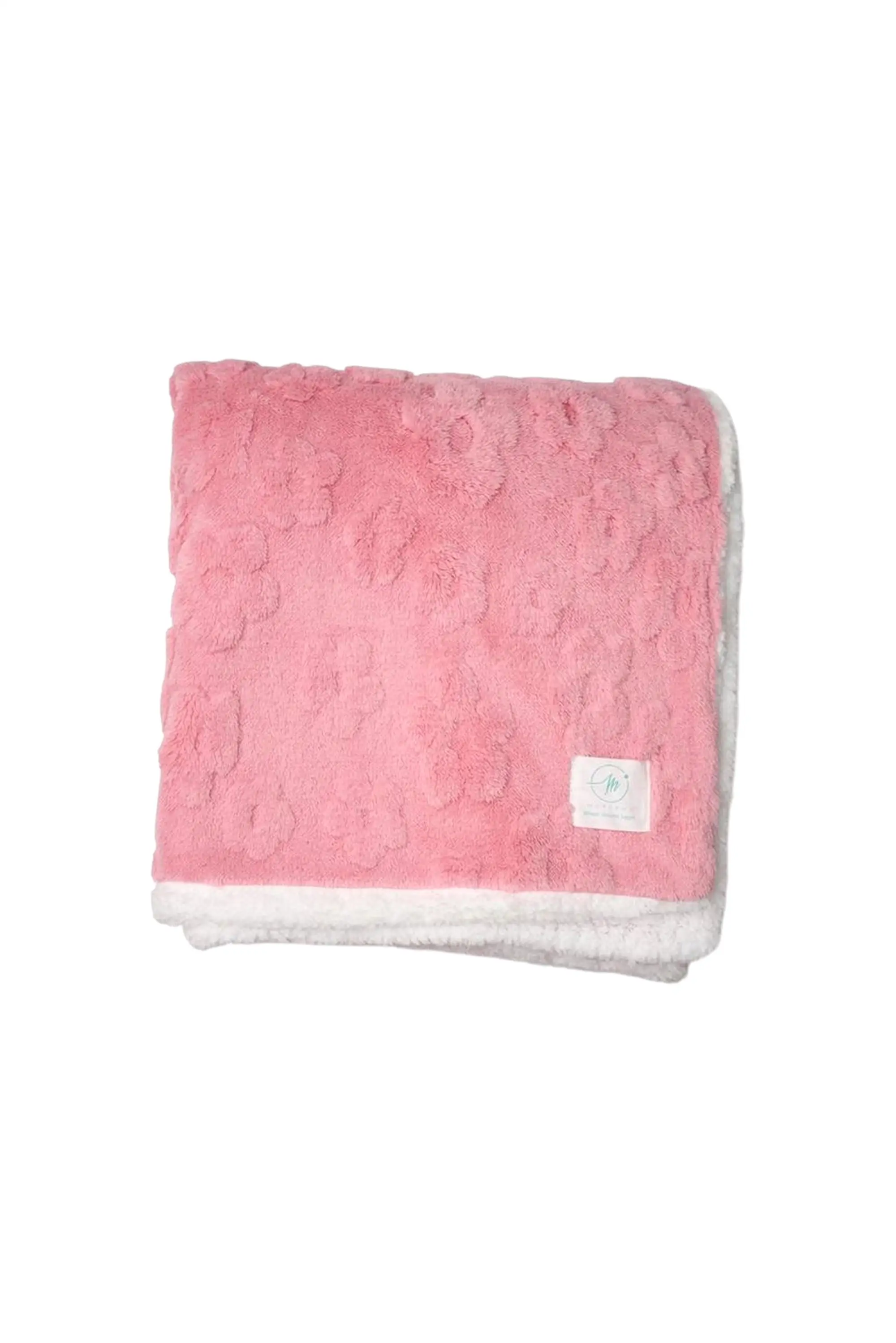 Jacquard and Sherpa Soft Textured Blanket MuyDeMi 26003