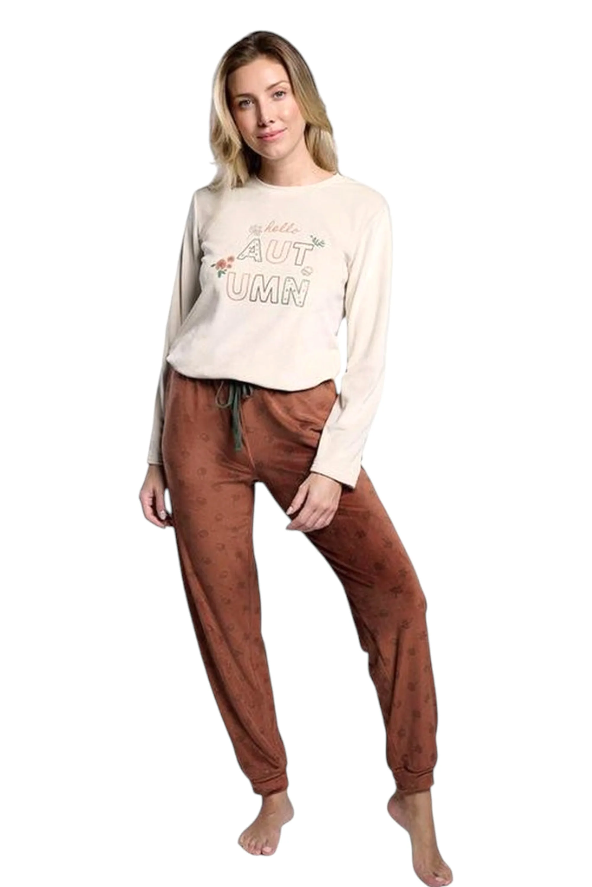 Women Long Sleeve Velvet Pyjamas MuyDeMi 26234