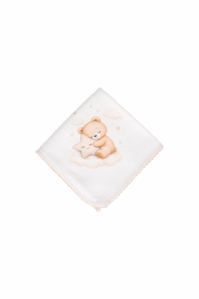 Little Bear Star Printed Burp Cloth