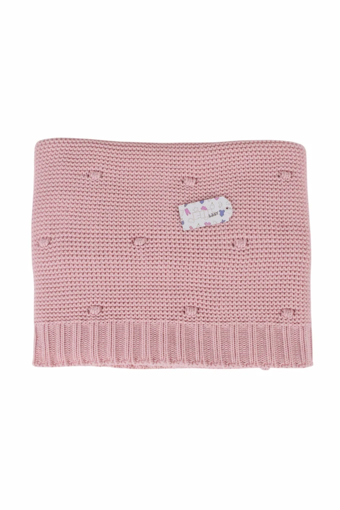 208/L Pompons Knitted Blanket