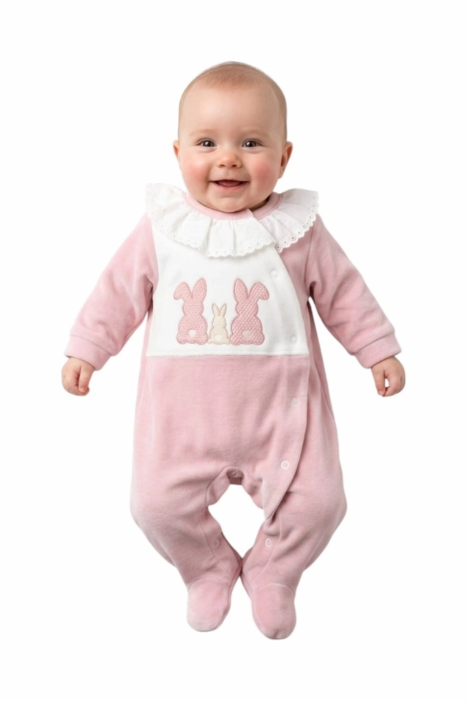 Big Ears Family Velvet Babygrow